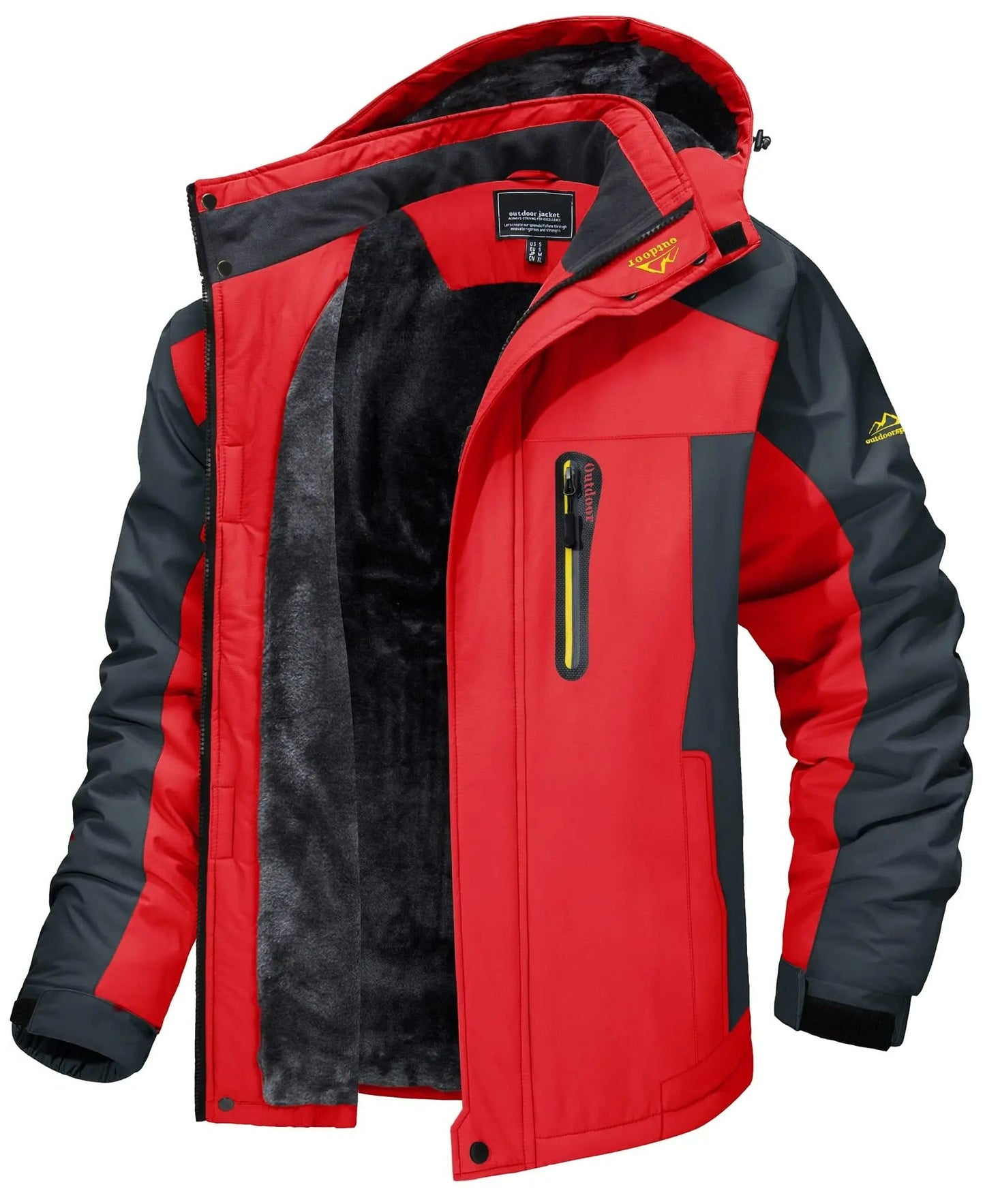 Veste d'extérieur imperméable avec intérieur en polaire