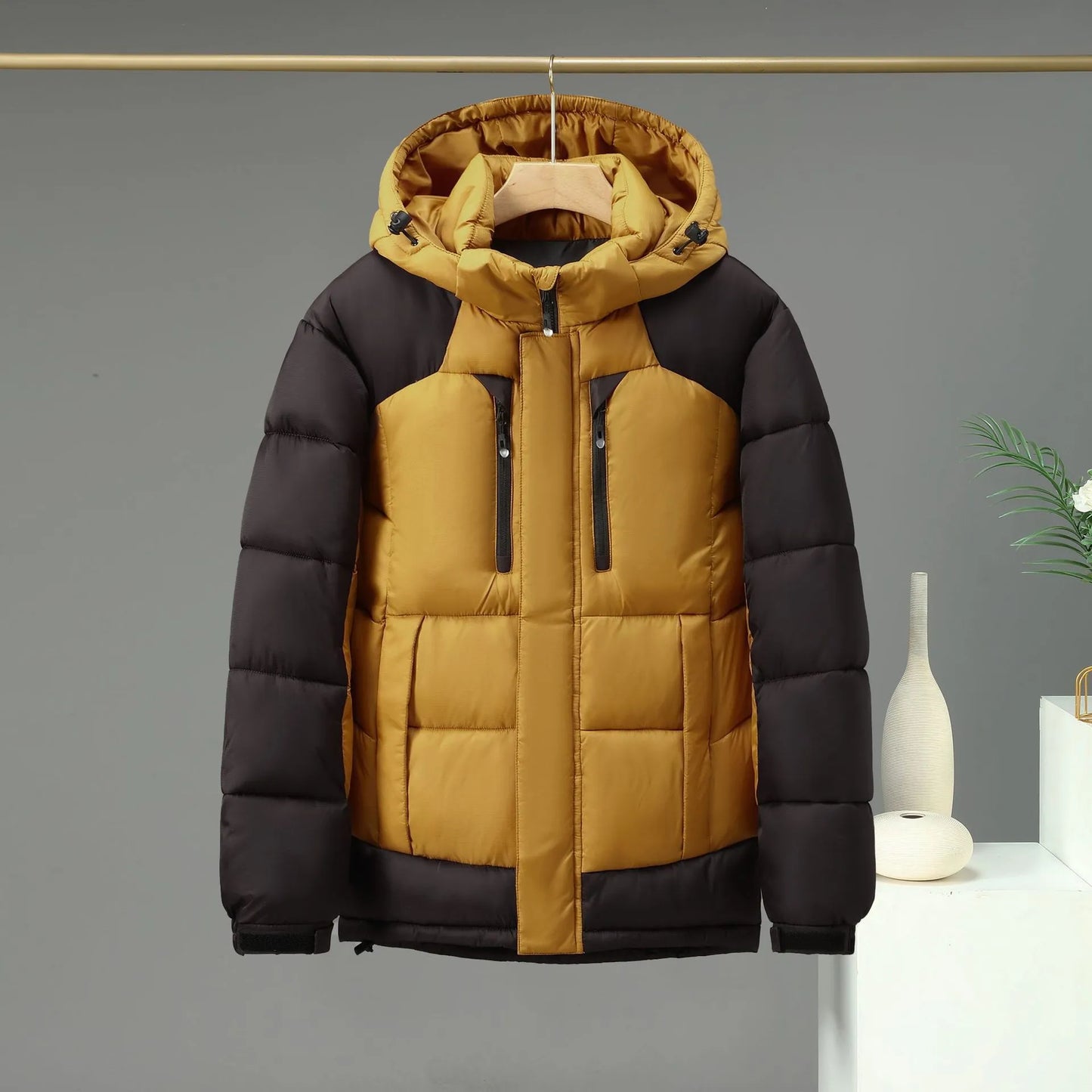 Manteau d'hiver femme à capuche amovible