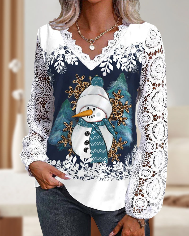Elegante Kleidung | Spitze und Wintermuster - IdealeKleiden