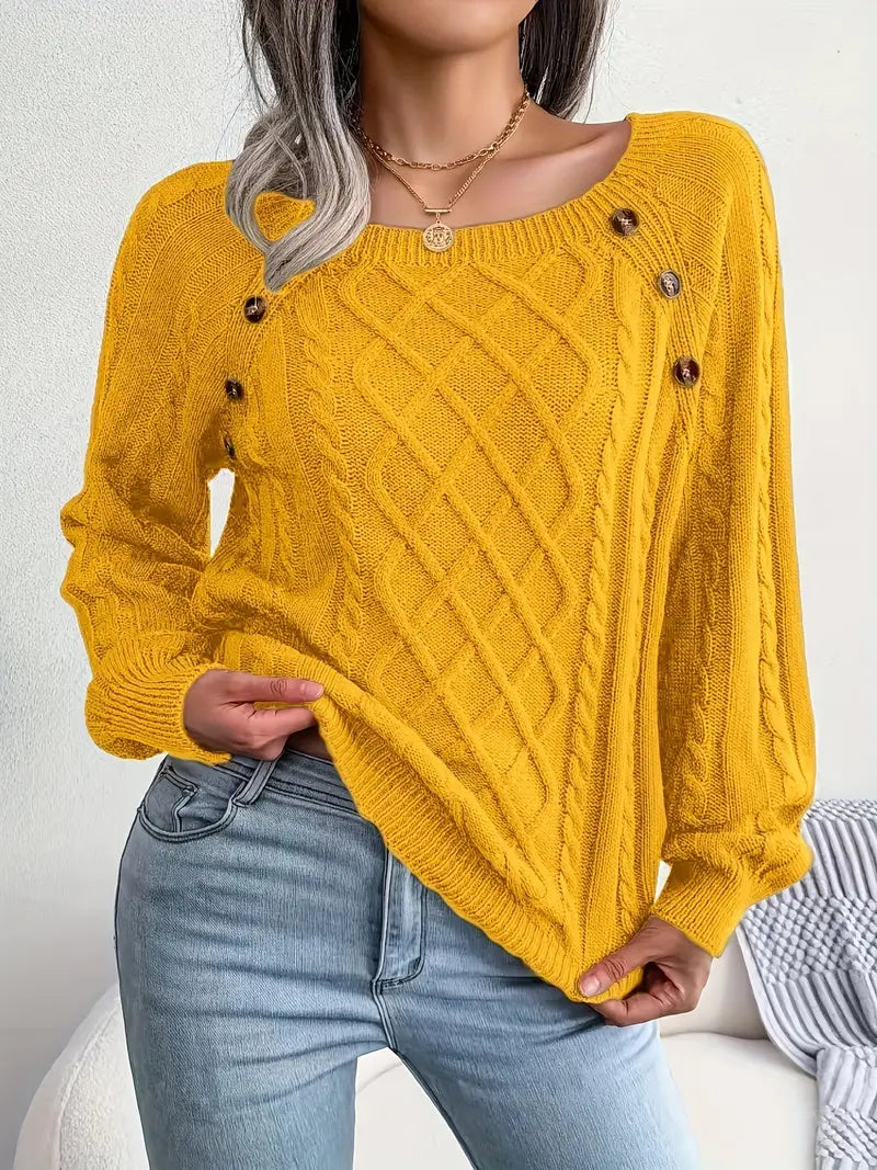 Pull rond décontracté pour femme