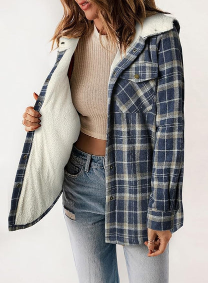 Chemise à carreaux pour homme, veste en flanelle, hiver