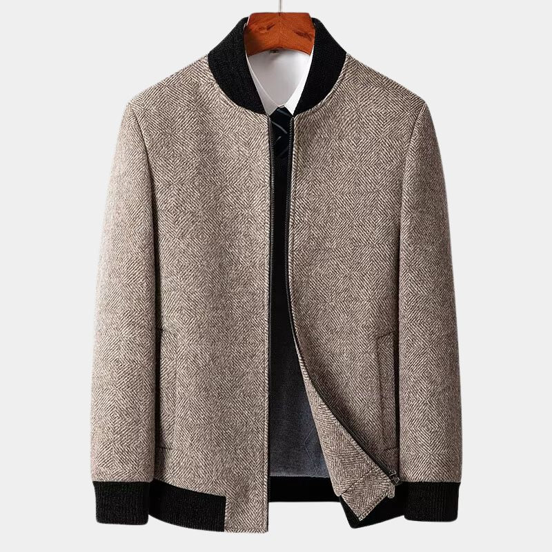 Élégante veste d'hiver noire pour homme