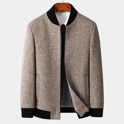 Élégante veste d'hiver noire pour homme