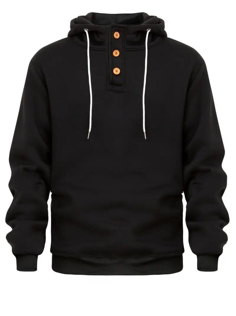 Hoodie homme manches longues chaud moderne