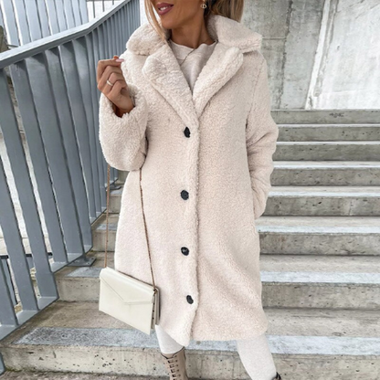 Manteau en peluche doux et élégant