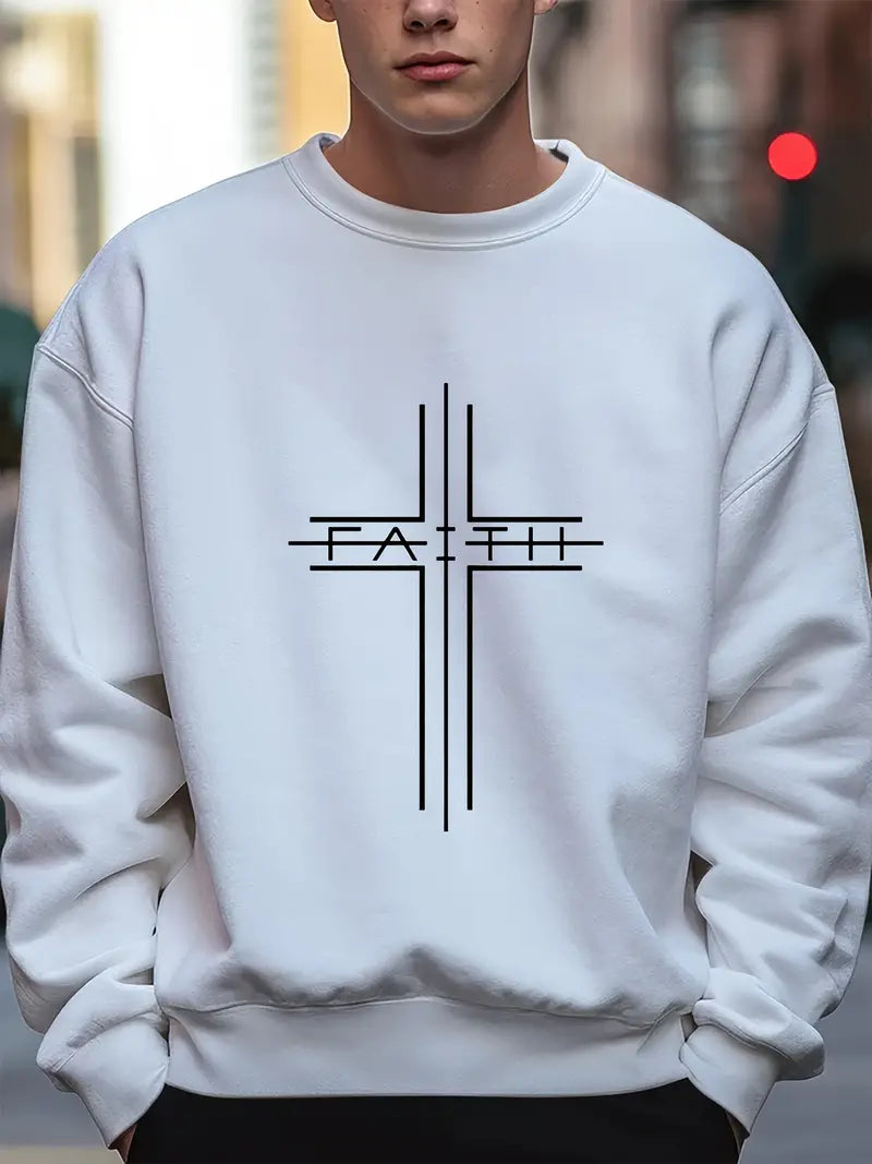 Pull-overs homme motif croix tendance