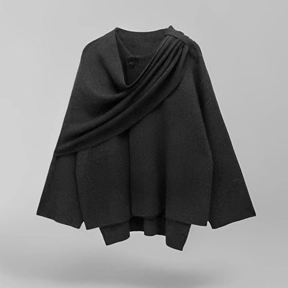 Élégance féminine - Écharpe et pull en tricot