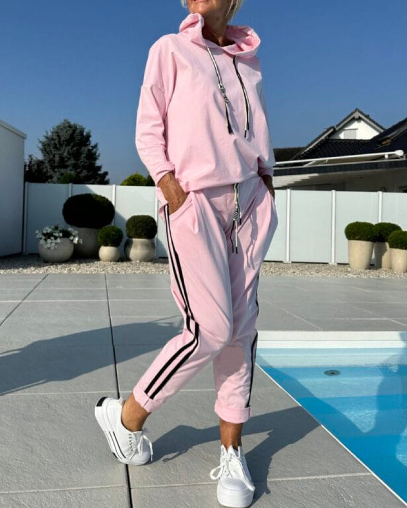 Survêtement de sport pour femme Sweat à capuche et pantalon