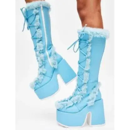 Bottes d'hiver pour femme, bottes de neige compensées