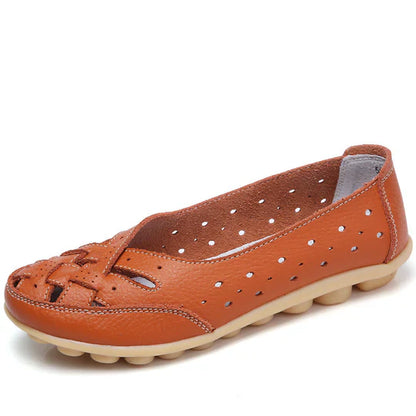 Ballerines confortables en cuir pour femme