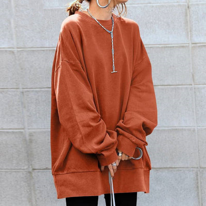 Pull col rond confortable pour femme