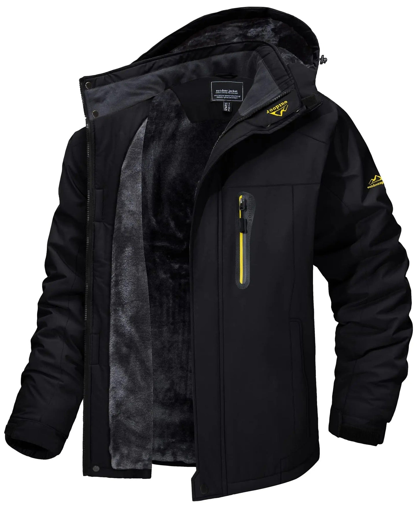 Veste d'extérieur imperméable avec intérieur en polaire