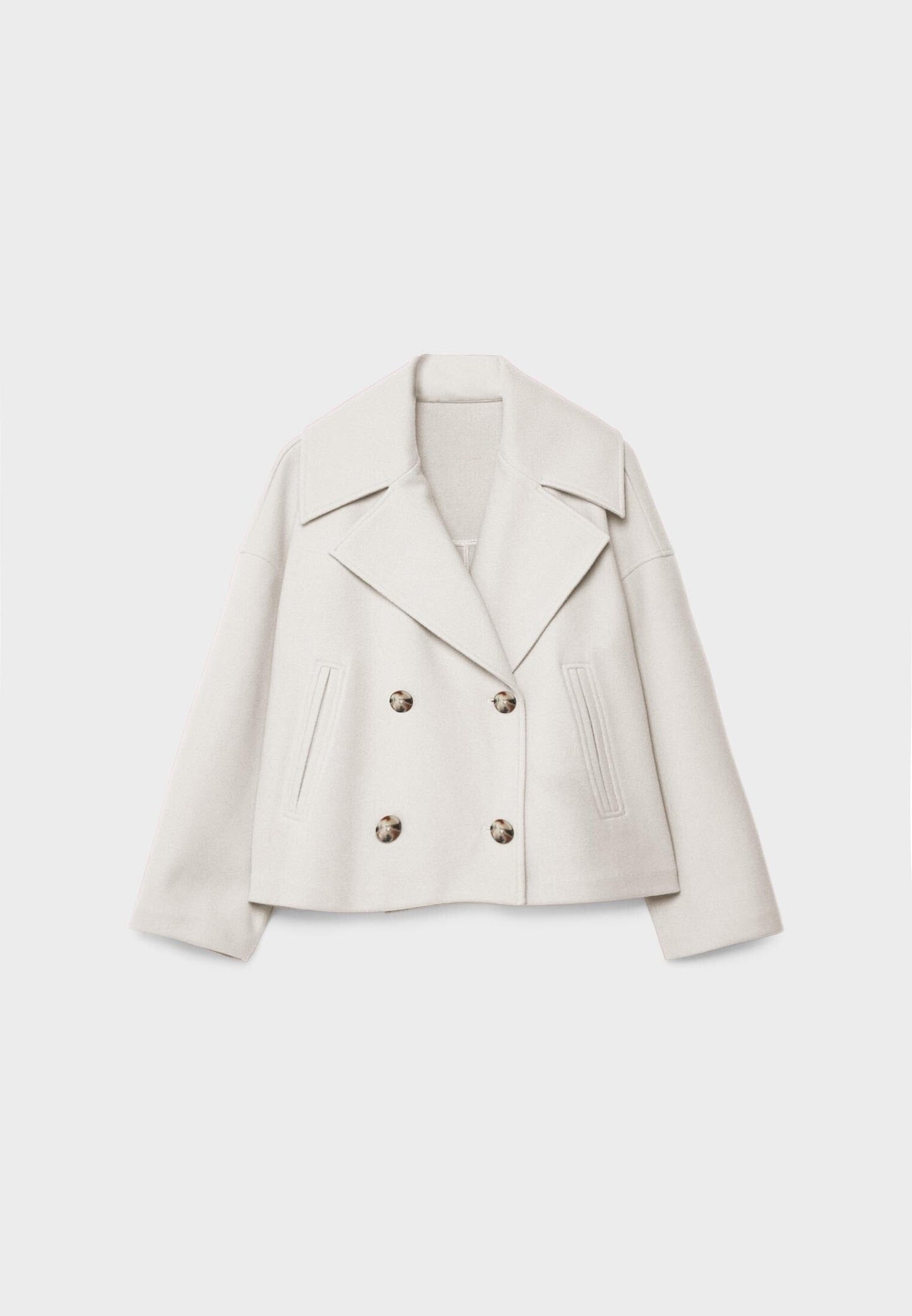 Manteau d'hiver élégant pour femme, coupe courte classique