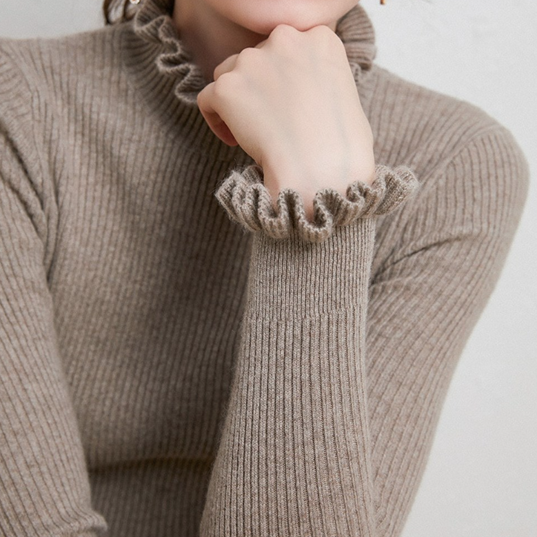 Pull femme Détail volanté Mode féminine élégante