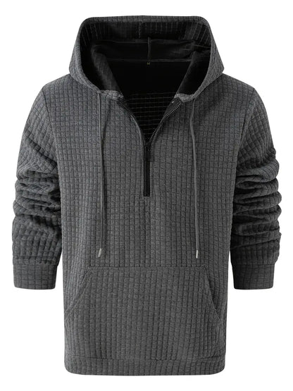 Sweat à capuche léger gaufré pour homme Sportif