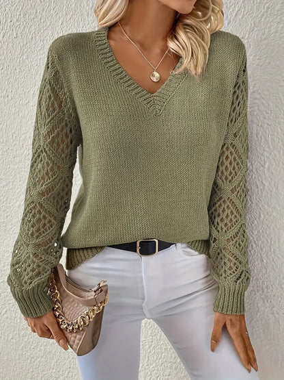 Pull uni printemps élégant