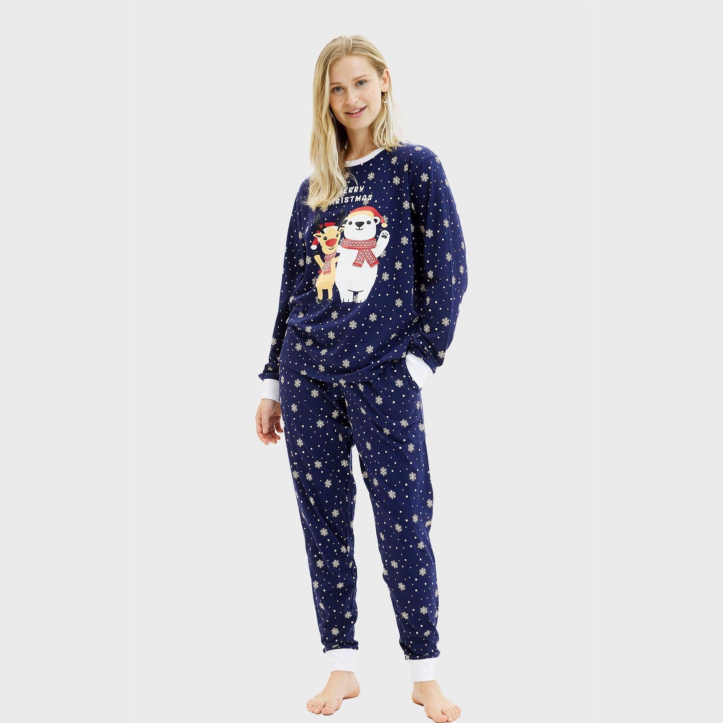 Weihnachts-Pyjama Frauen Festlich Gemütlich - IdealeKleiden
