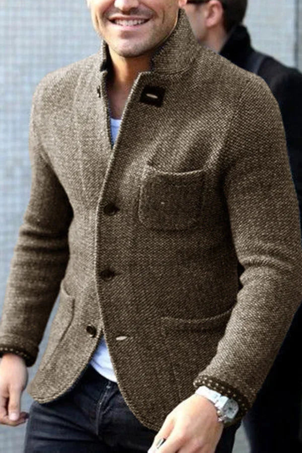 Gilet en tricot pour homme style rétro
