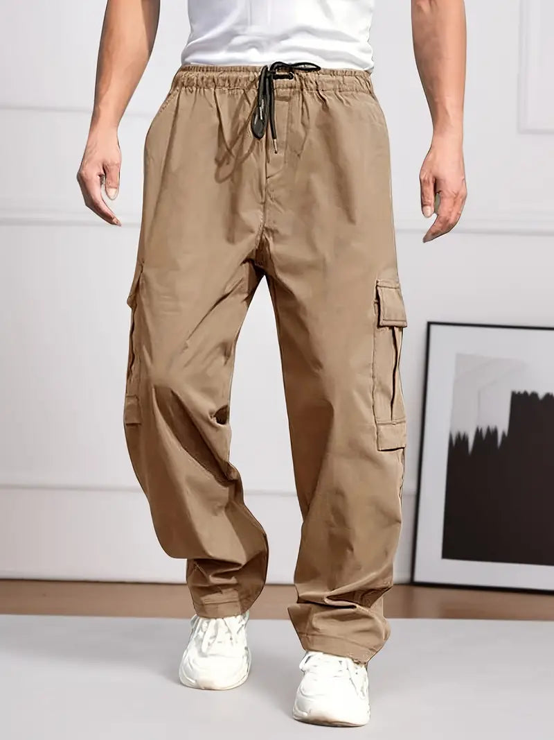 Pantalon cargo homme confortable printemps
