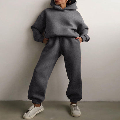 Ensemble deux pièces mode Sweat à capuche Décontracté Chic