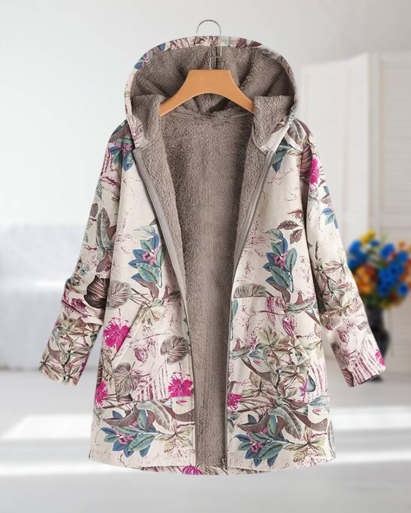 Veste d'été imprimé floral femme