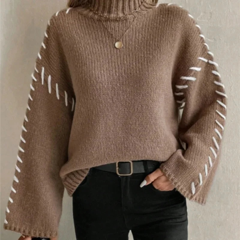 Pull en maille douce femme élégant et confortable