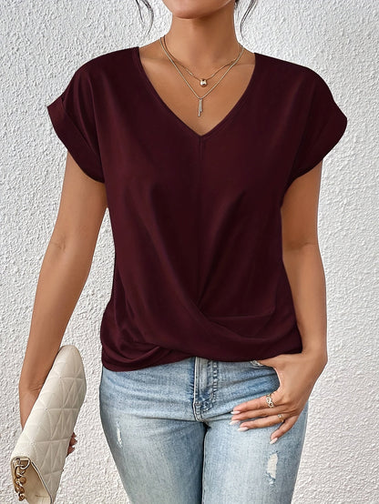 T-shirt ras du cou confortable pour femme