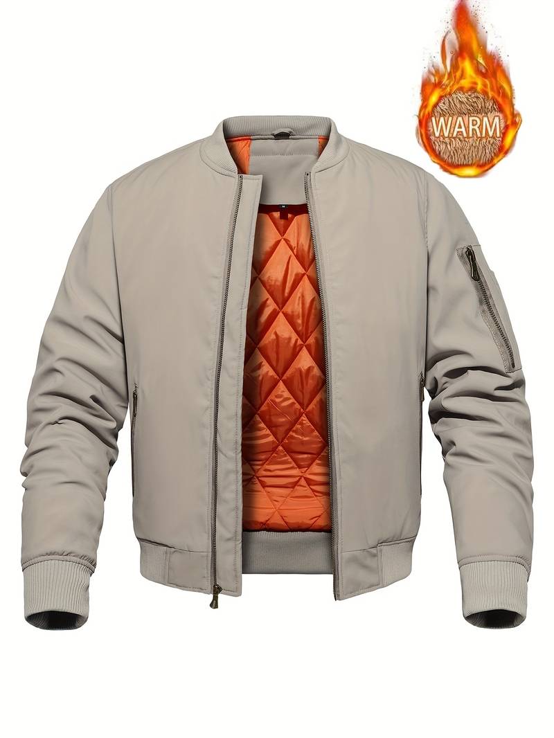 Blouson bombardier homme élégant noir