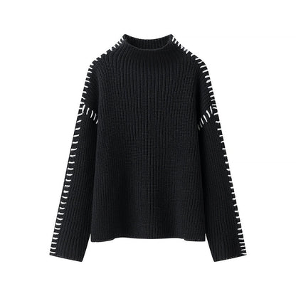 Pull en maille douce femme élégant et confortable