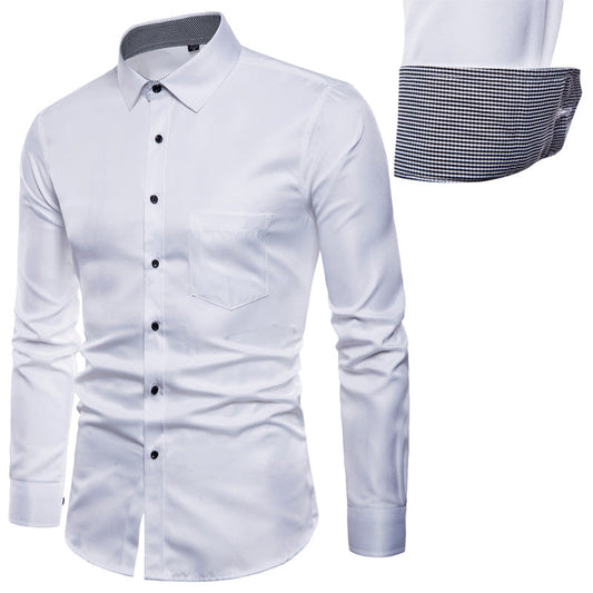 Herren Hemd Slim Fit Modern Satin Qualität - IdealeKleiden