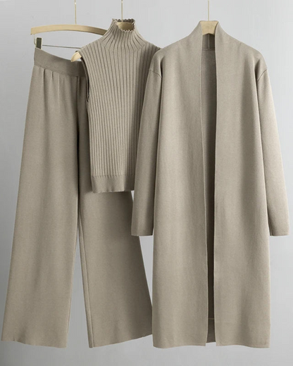 Stilvolles 3-Teiliges Damenkleid Set - IdealeKleiden