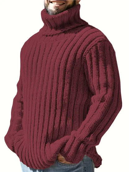 Col roulé uni pour homme