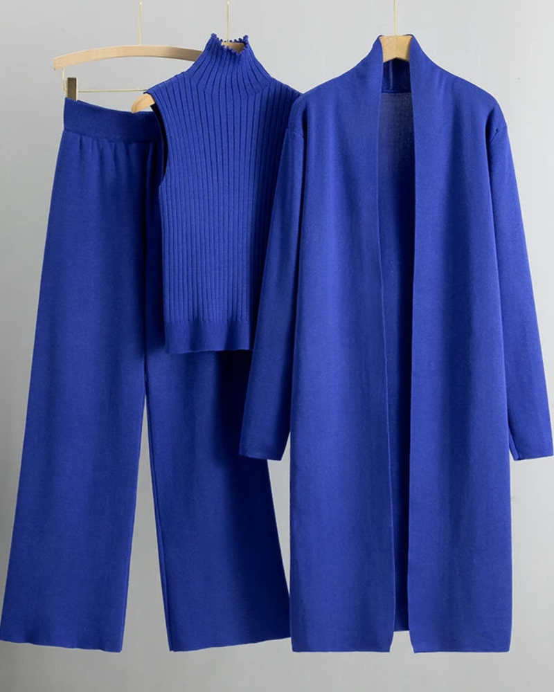 Ensemble robe 3 pièces élégant pour femme
