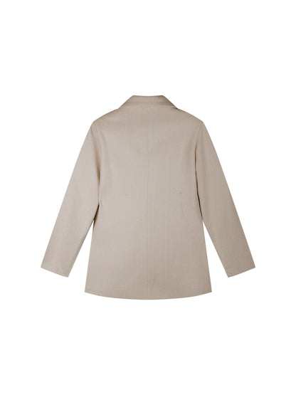 Eleganter Business Blazer Lange Herrenjacke Modern - IdealeKleiden