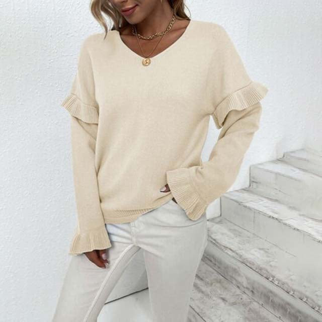 Pull d'hiver simple chaud et confortable
