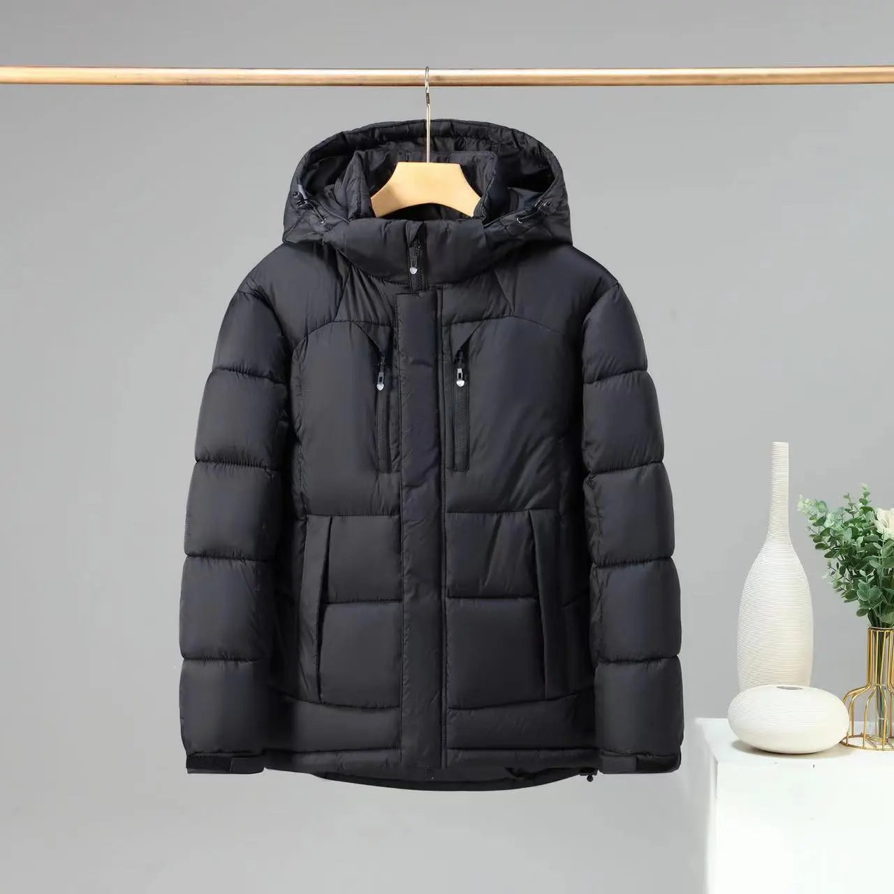 Manteau d'hiver femme à capuche amovible