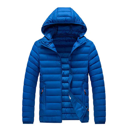 Veste longue imperméable zippée pour homme