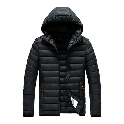Veste longue imperméable zippée pour homme