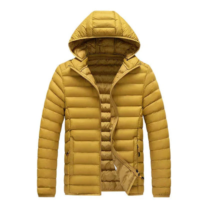 Veste longue imperméable zippée pour homme