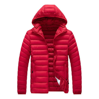 Veste longue imperméable zippée pour homme