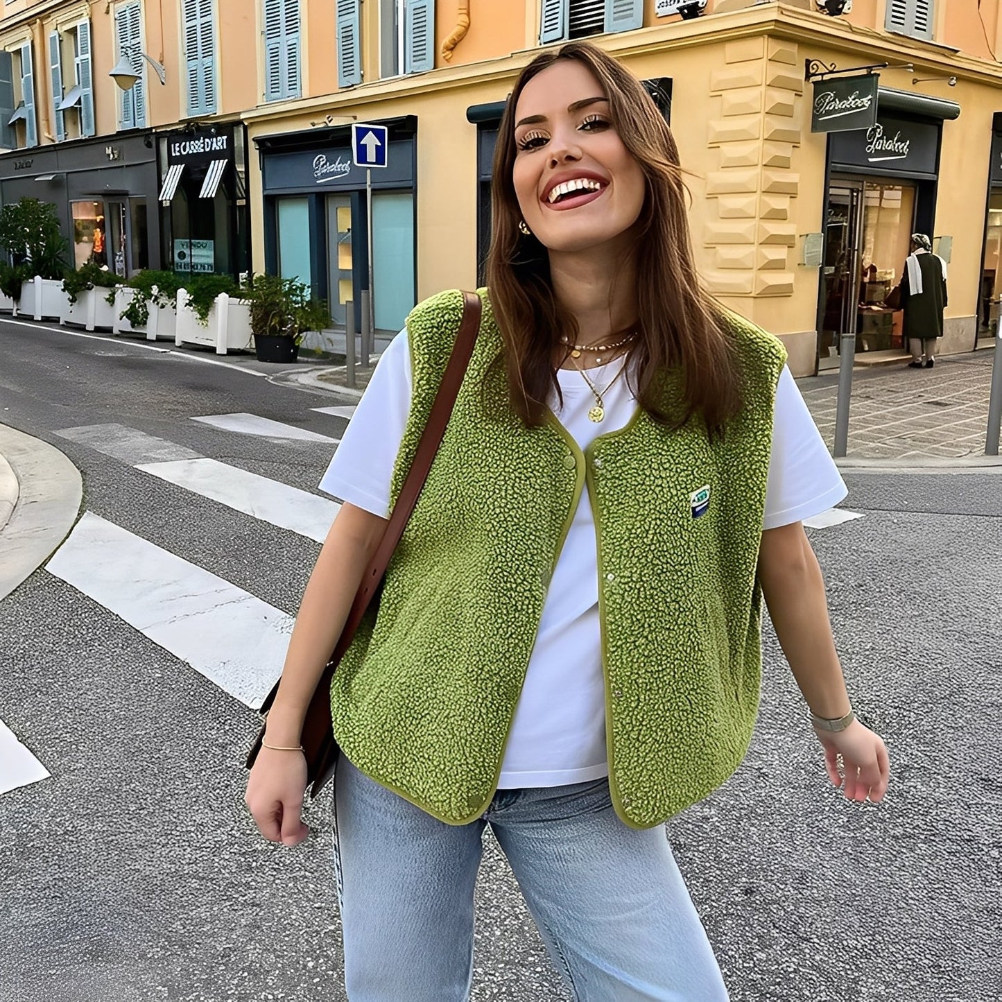 Gilet polaire femme Confortable Chaud