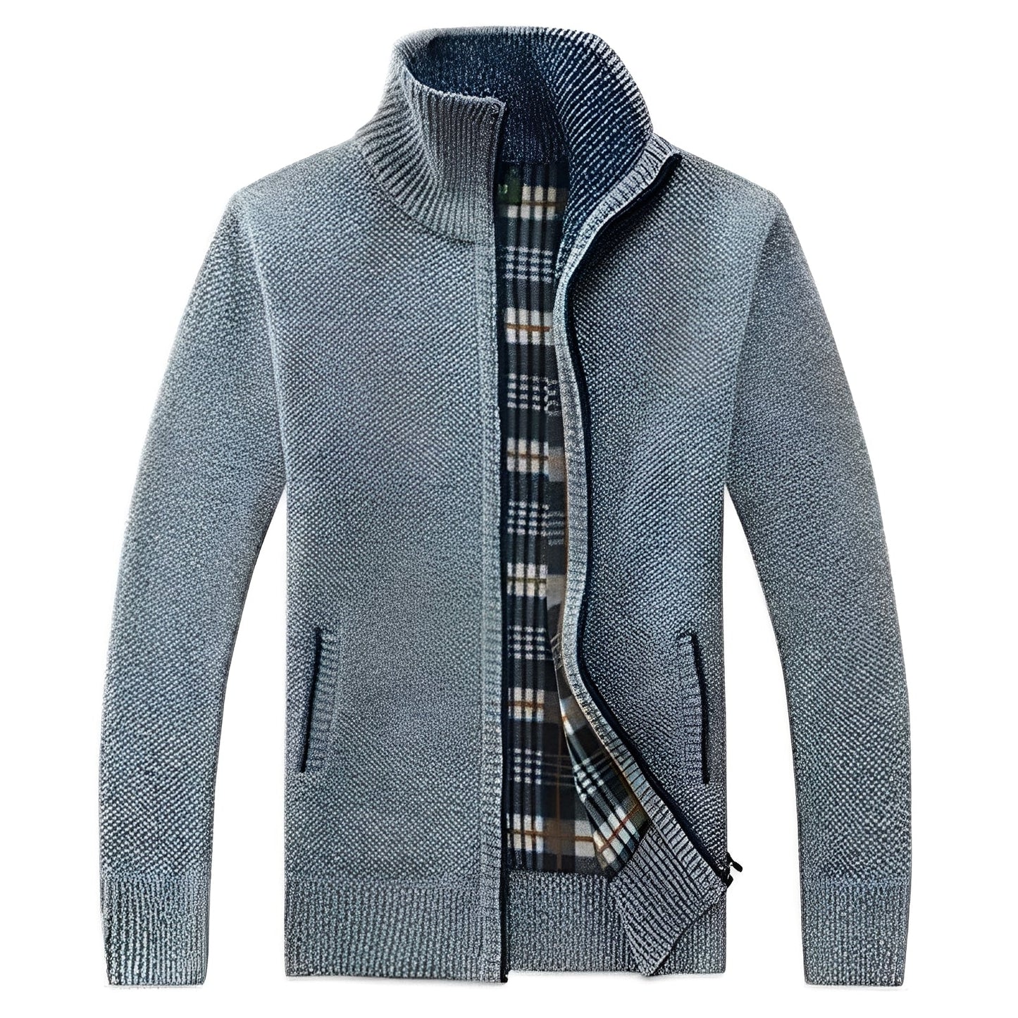Cardigan élégant en polaire douce pour homme