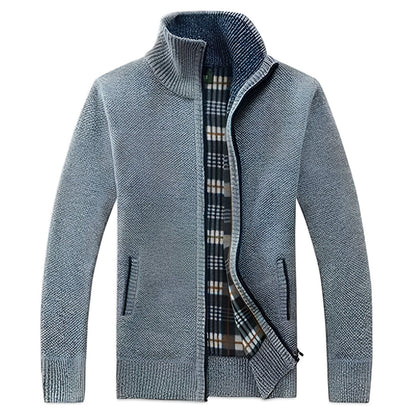 Cardigan élégant en polaire douce pour homme