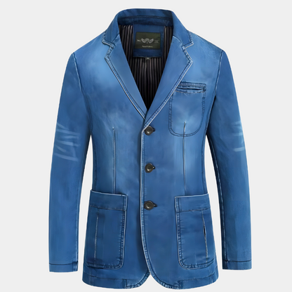 Veste en jean classique élégante pour hommes