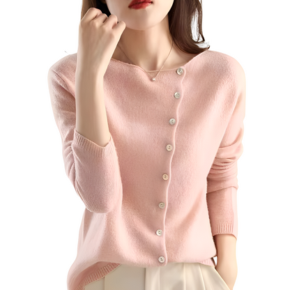 Gilet confortable femme Laine Manches longues