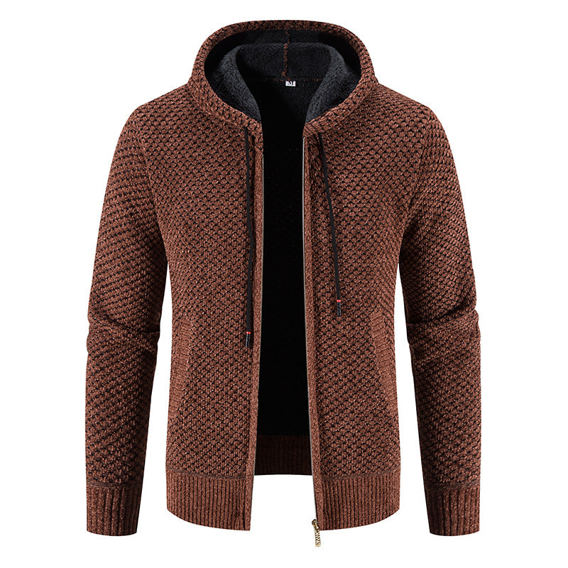 Cardigan à capuche pour homme tendance