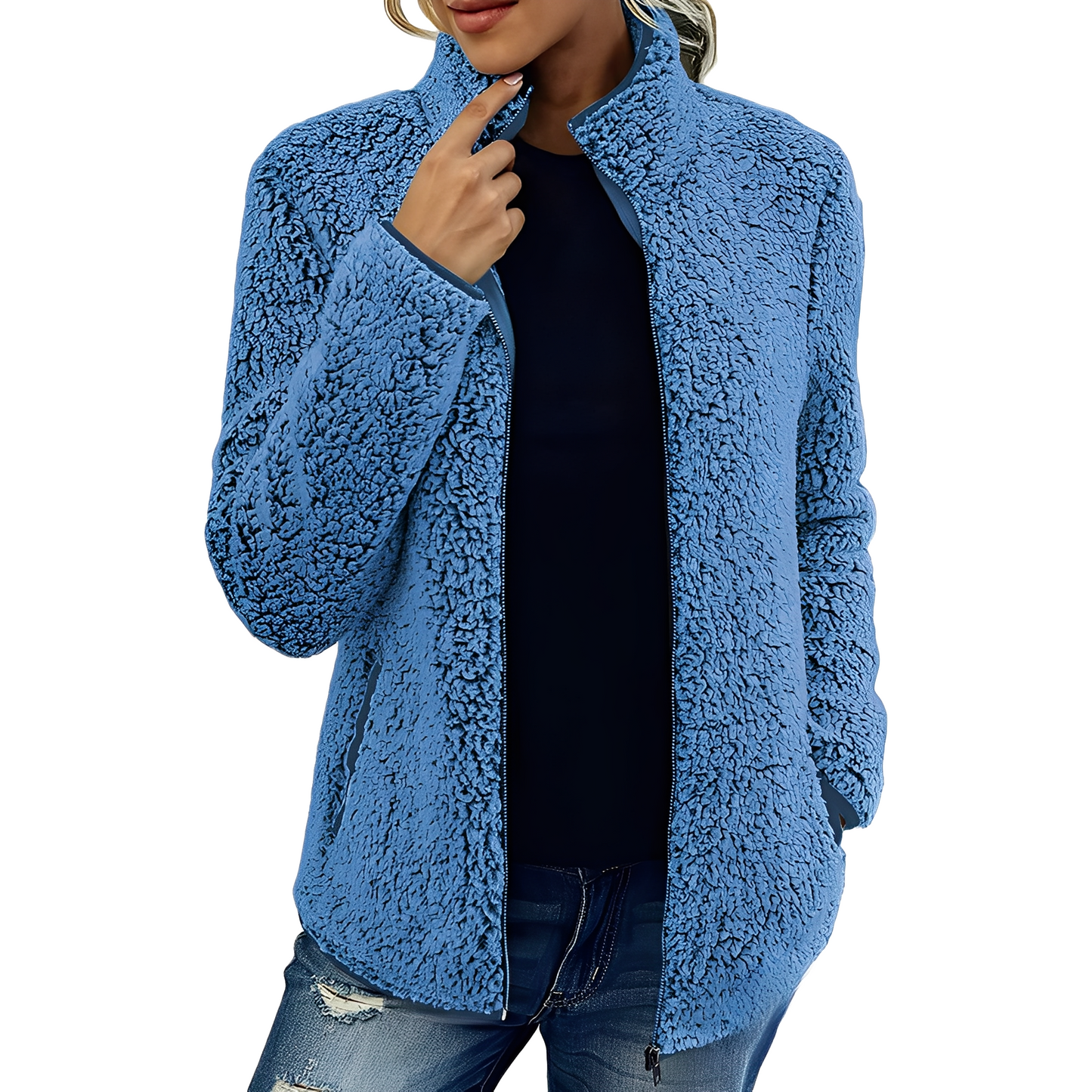 Veste polaire moderne pour femme, chaude et élégante