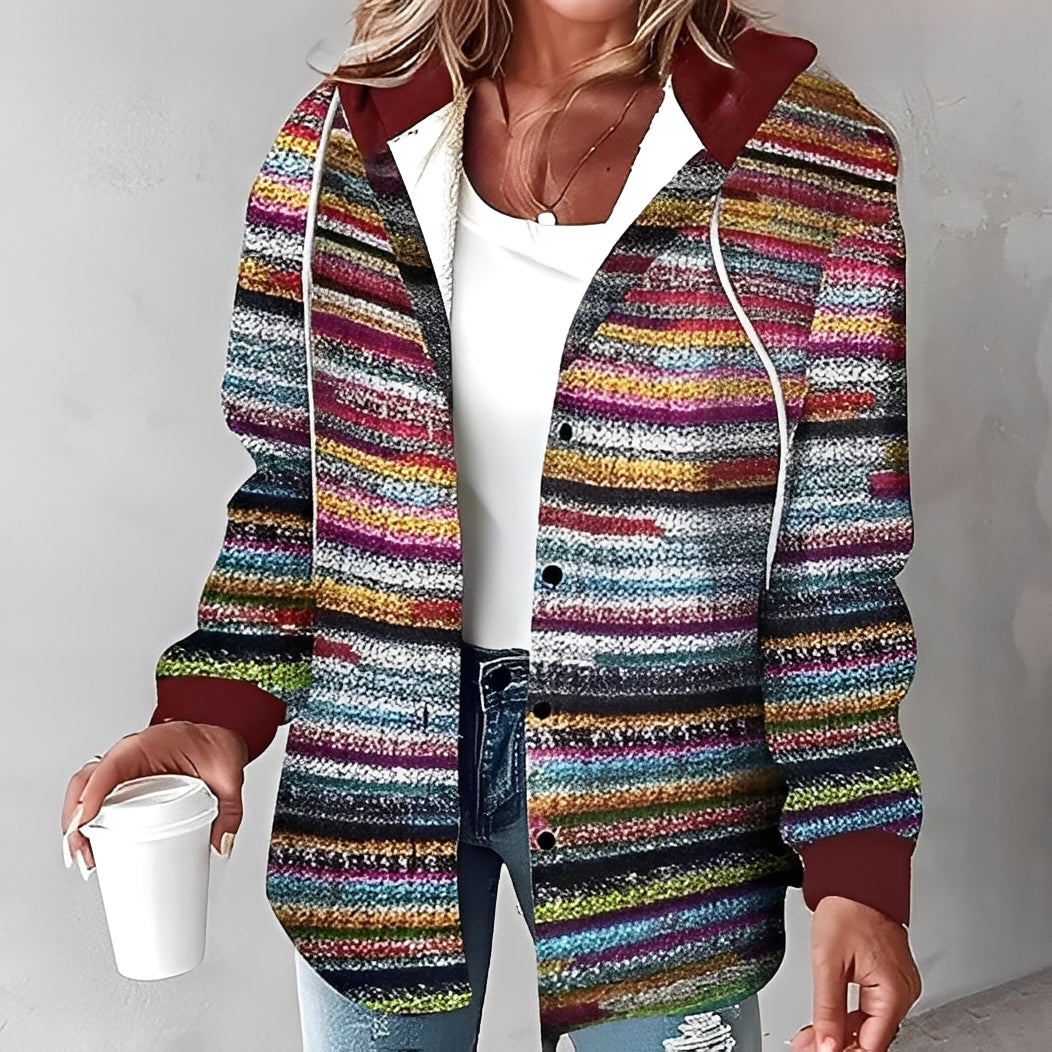 Veste à capuche douce et confortable pour femme
