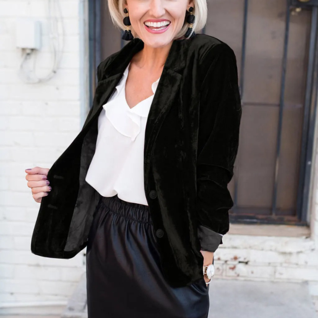 Blazer Femme Bureau Chic Polyvalent