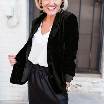 Blazer Femme Bureau Chic Polyvalent
